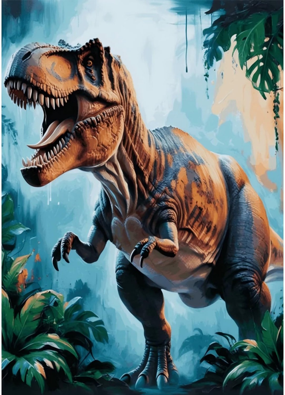 5D Diamant Schilderen Kit met Dinosaurussen voor Volwassenen