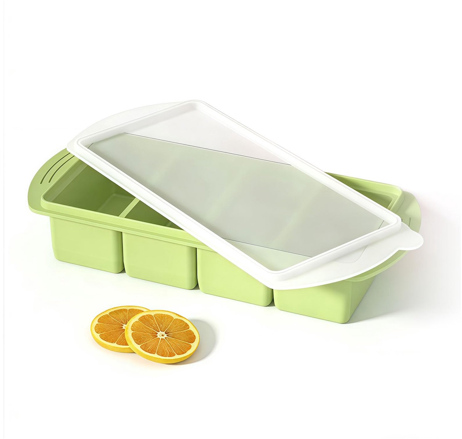 Set van 2 Silicone Vriescontainers met Deksel voor Gemakkelijke Maaltijdvoorbereiding