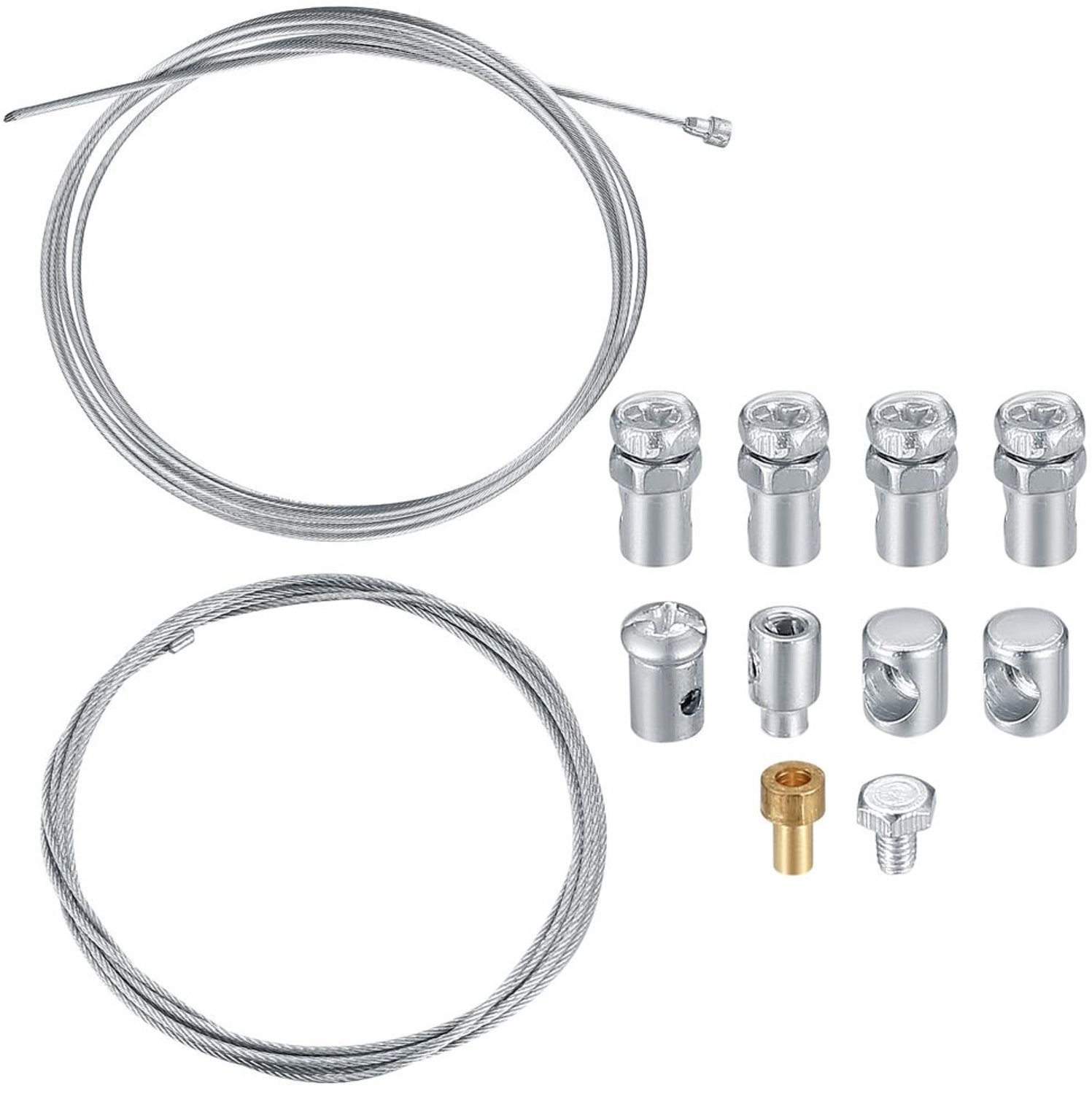 Kabelreparatieset Universeel - Motorfiets Noodgaskabel - Koppeling/Gaskabels - Remreparatieset - Bevestigingsschroeven - Inclusief Onderdelen - Motorfiets Kabelset