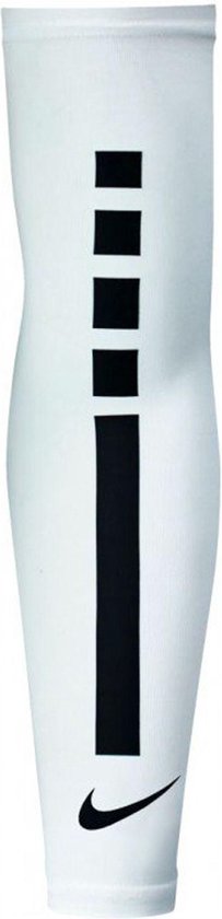 Nike Elite UV Armwarmers - Maat S/M - Unisex - wit/zwart