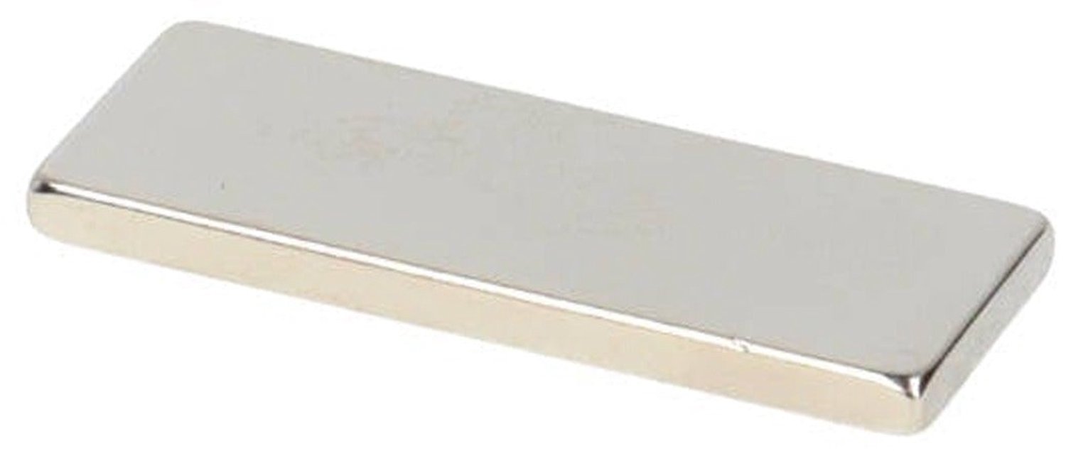 Neodymium Blokmagneet 40 x 15 x 3 mm N45 NiCuNi – 4 stuks