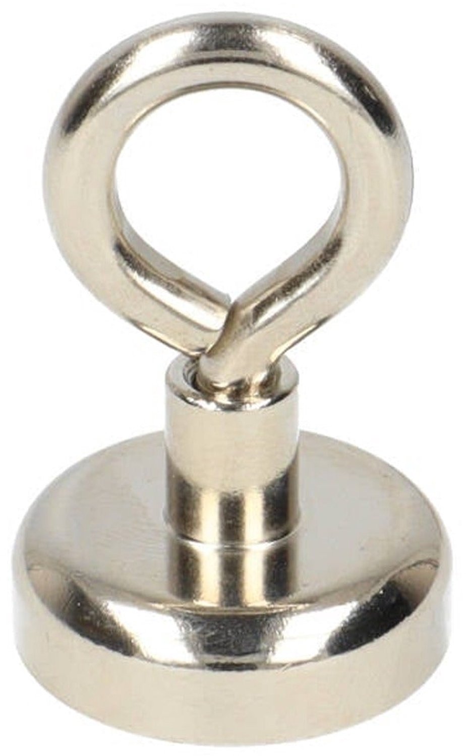 Neodymium Oogmagneet Ø25 x 8 mm N40 stalen pot NiCuNi – 3 stuks