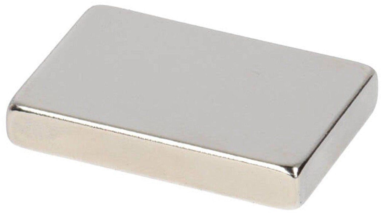 Neodymium Blokmagneet 30 x 20 x 5 mm N45 NiCuNi – 3 stuks