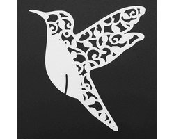 Atyhao Wedding Name Table Cards 50 Pieces Little Bird Shape Wedding Hollow Name Table Cards for Wine Glass Table Decoration