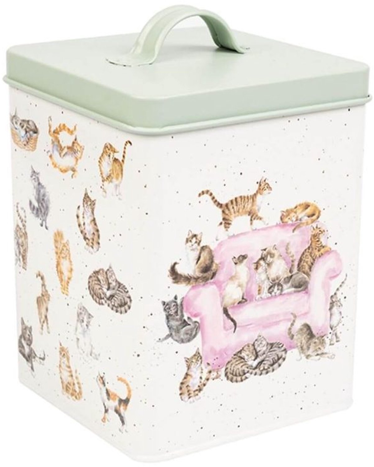 Cat Treat Tin - Cattitude Design