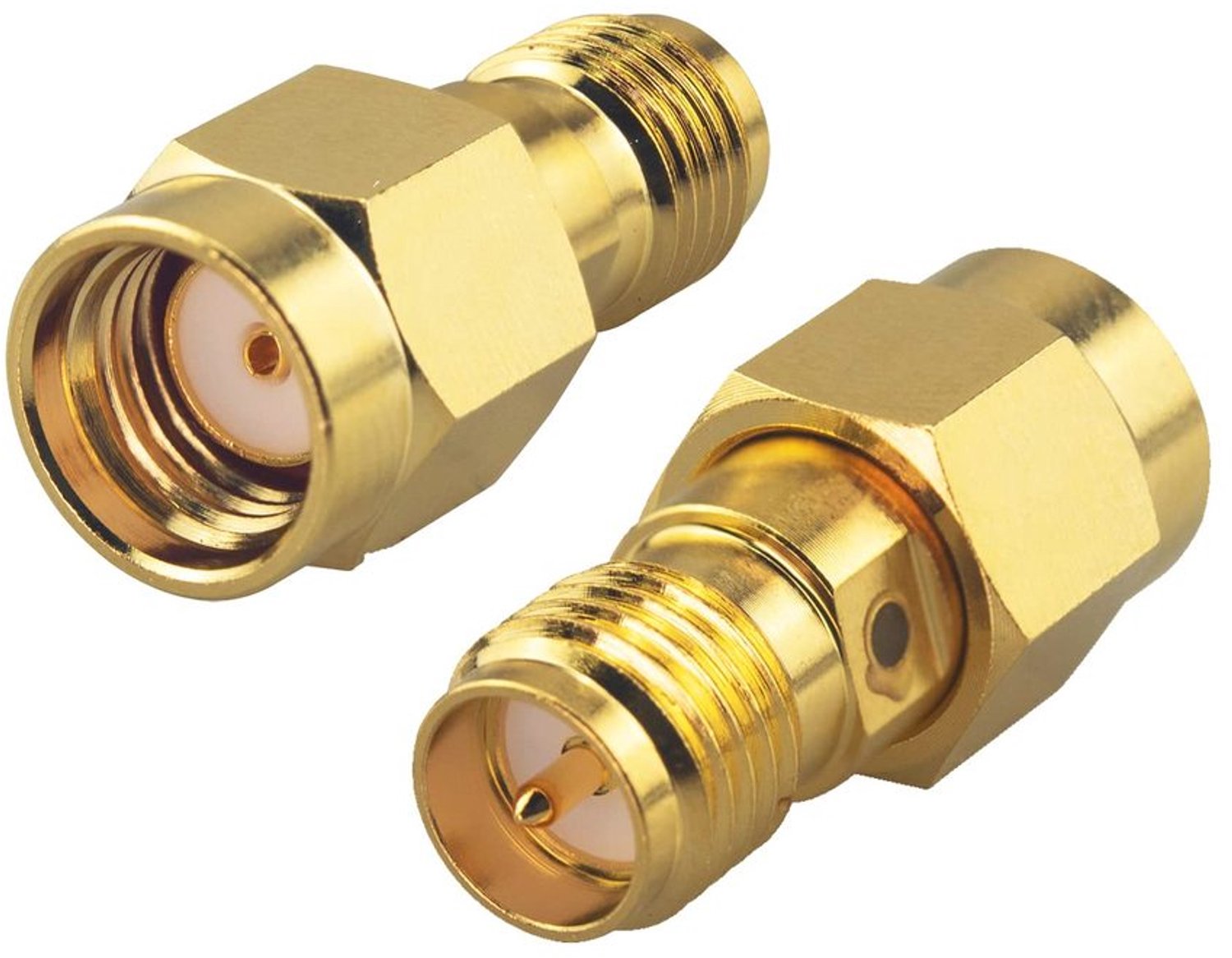 Set van 2 Coaxiale RP-SMA Pluggen voor TV Antenne
