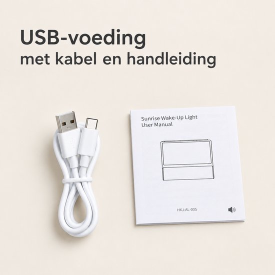 wekker met zonsopgangsimulatie - Bluetooth-luidspreker en 24 witte-ruisgeluiden - digitaal tijdscherm - USB-voeding - Engelse versie met kabel en handleiding van SWGOTA — afbeelding 5