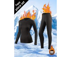 Thermische kleding- Extreme Kou - voor Vrouwen - Zwart - Maat L