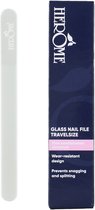 Herome Glazen Nagelvijl Reisformaat - Glass Nail File Travel Size - Voorkomt Splijten en Haakjes