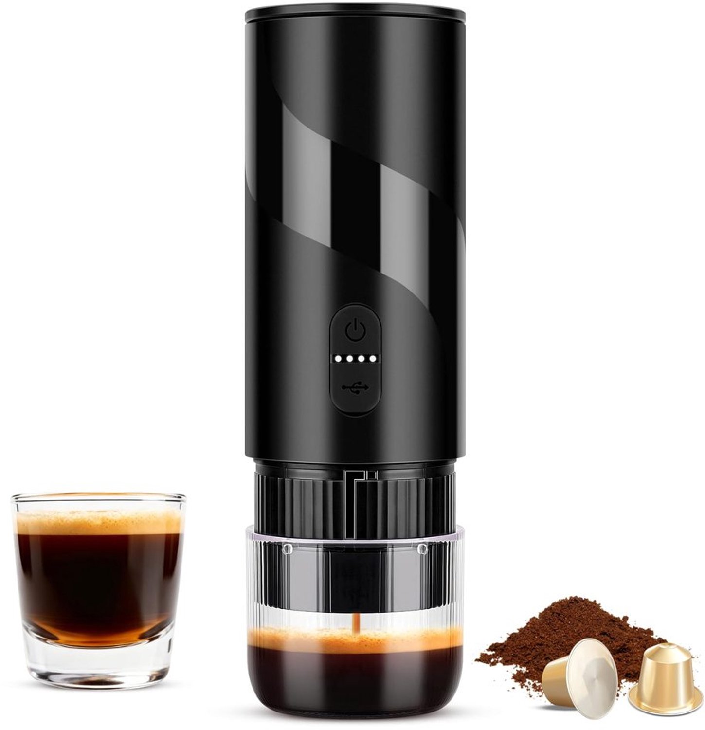 Draagbare Koffiemachine met 100ml Watertank en 20 Bar Druk