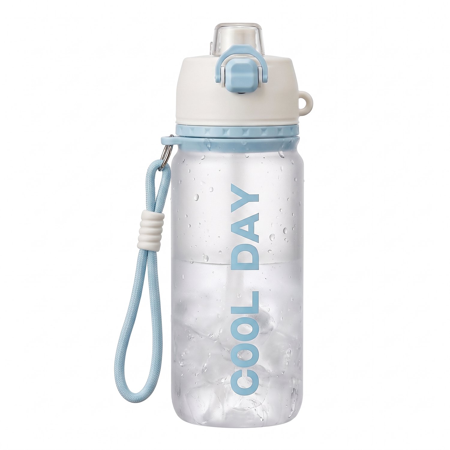 Spray Waterfles 840 ml – Tritan Drinkfles met Vernevelaar - Sportfles met Handlus - Drukknop voor Fijne Waternevel - Verkoelende Drinkfles voor School - Sport en Outdoor - Lekvrij 360° Omkeerbaar Ontwerp - Herbruikbare Waterfles voor Dames en Heren