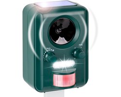 VOSS.sonic 2000 kattenverjager, ultrasone ongedierte afweer met bewegingsmelder, flits en solar