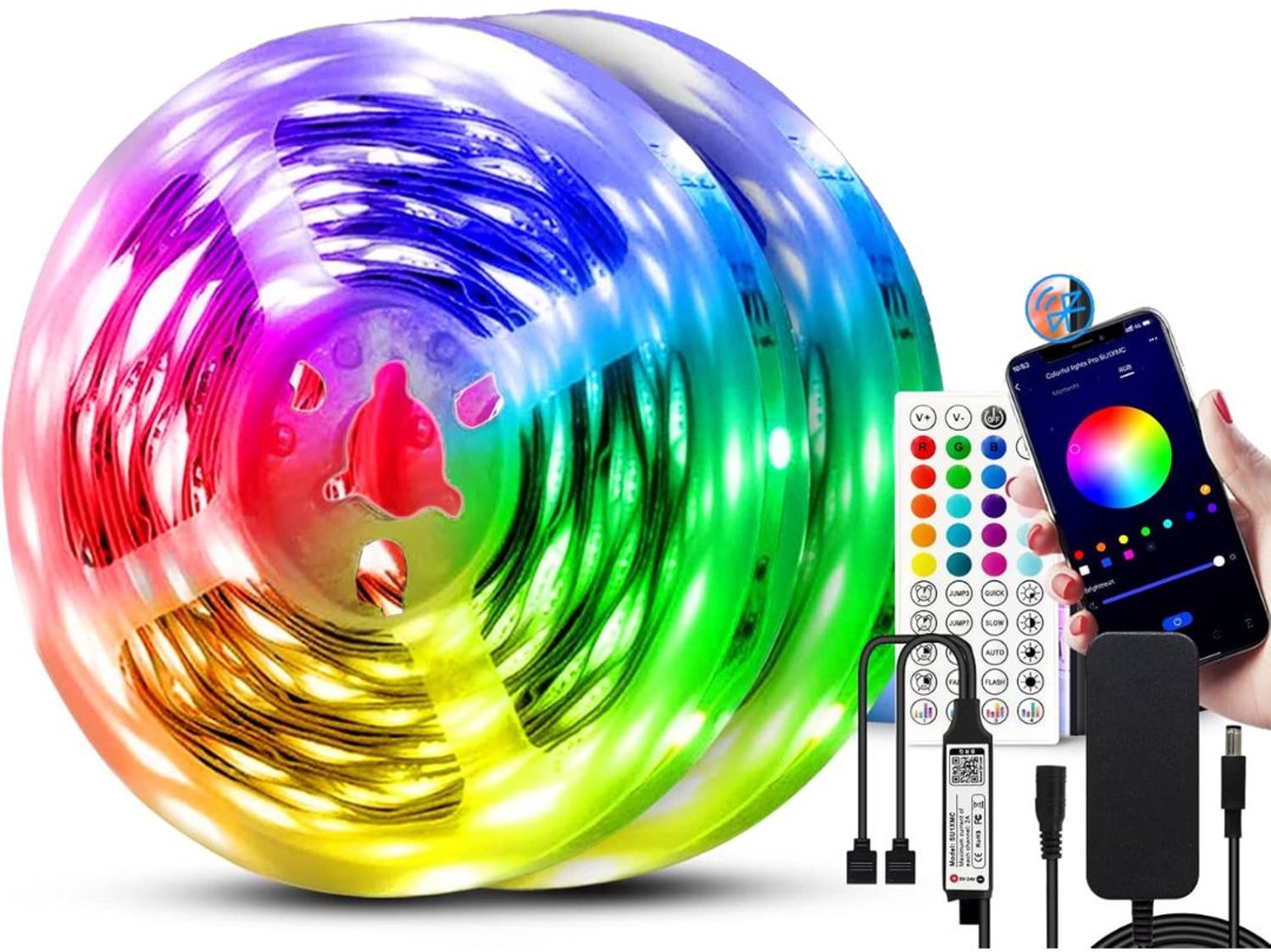 Vantivo® LED Strip 20 Meter - LED Verlichting Strips - LED Light - 20M - RGB