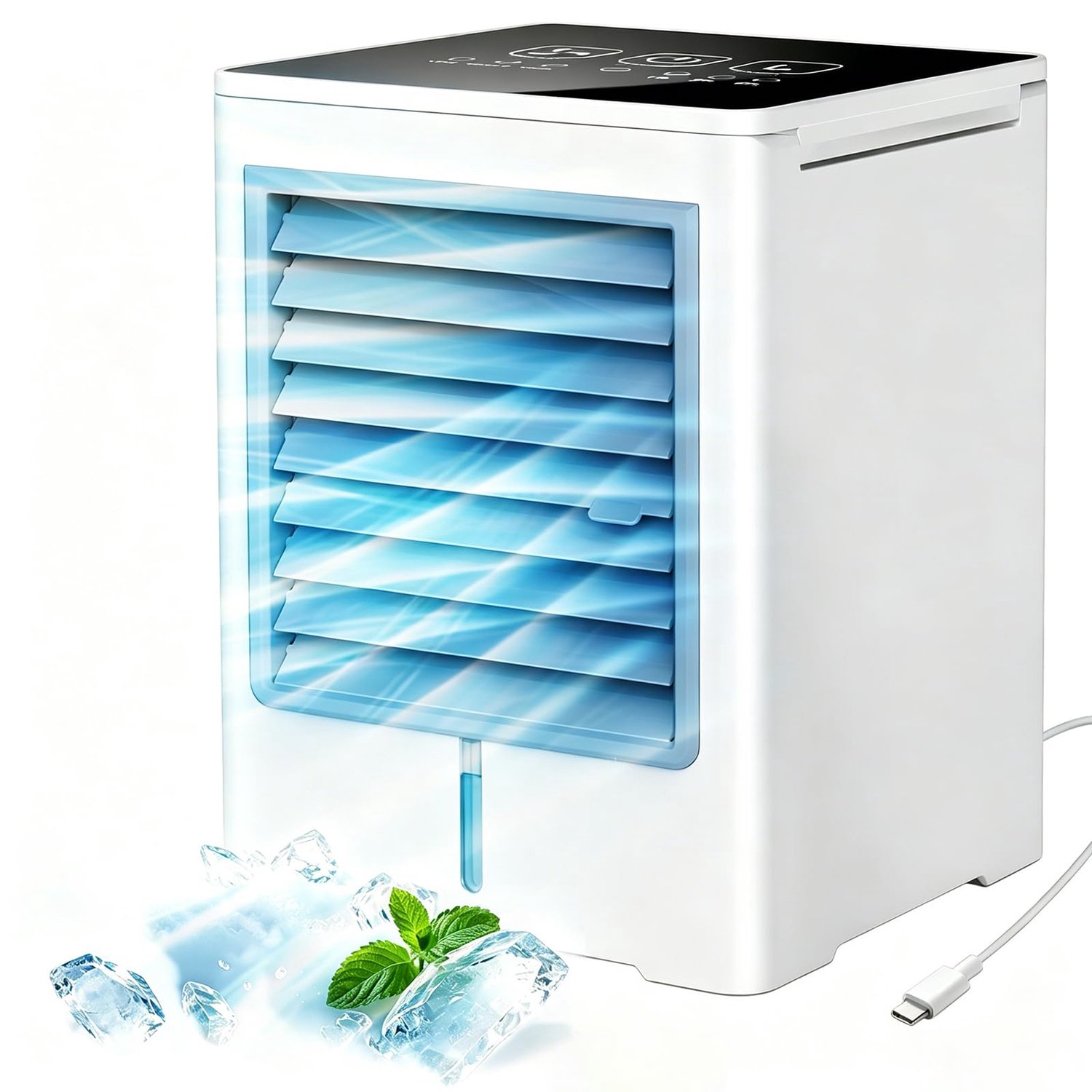 Draagbare Airconditioning - 3-in-1 met Water en 3 Snelheden - Wit