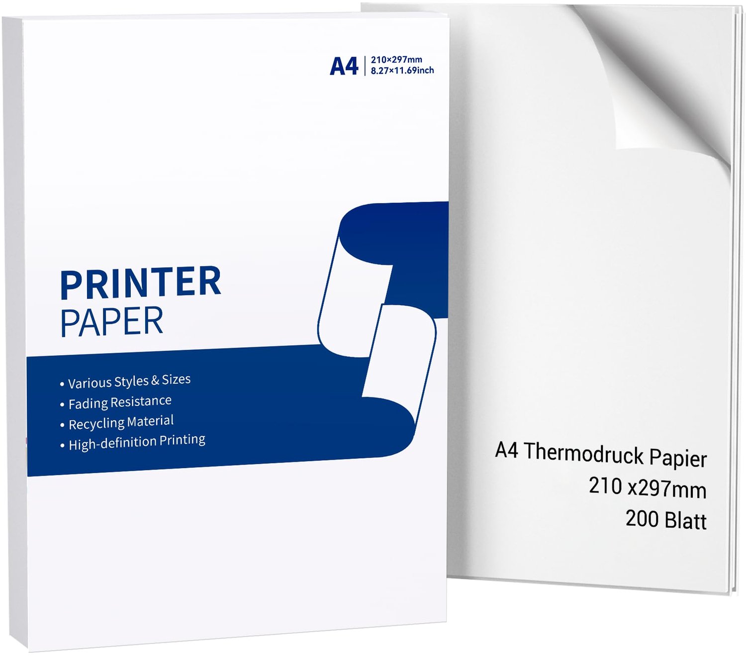A4 Thermisch Papier voor Draagbare Printers - 200 Vellen