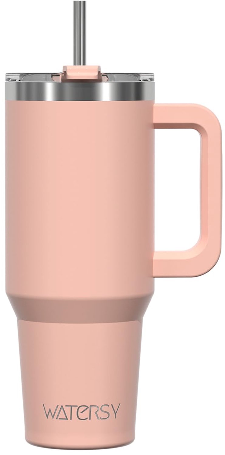 30oz Thermos Mug met Handvat en Rietje van RVS