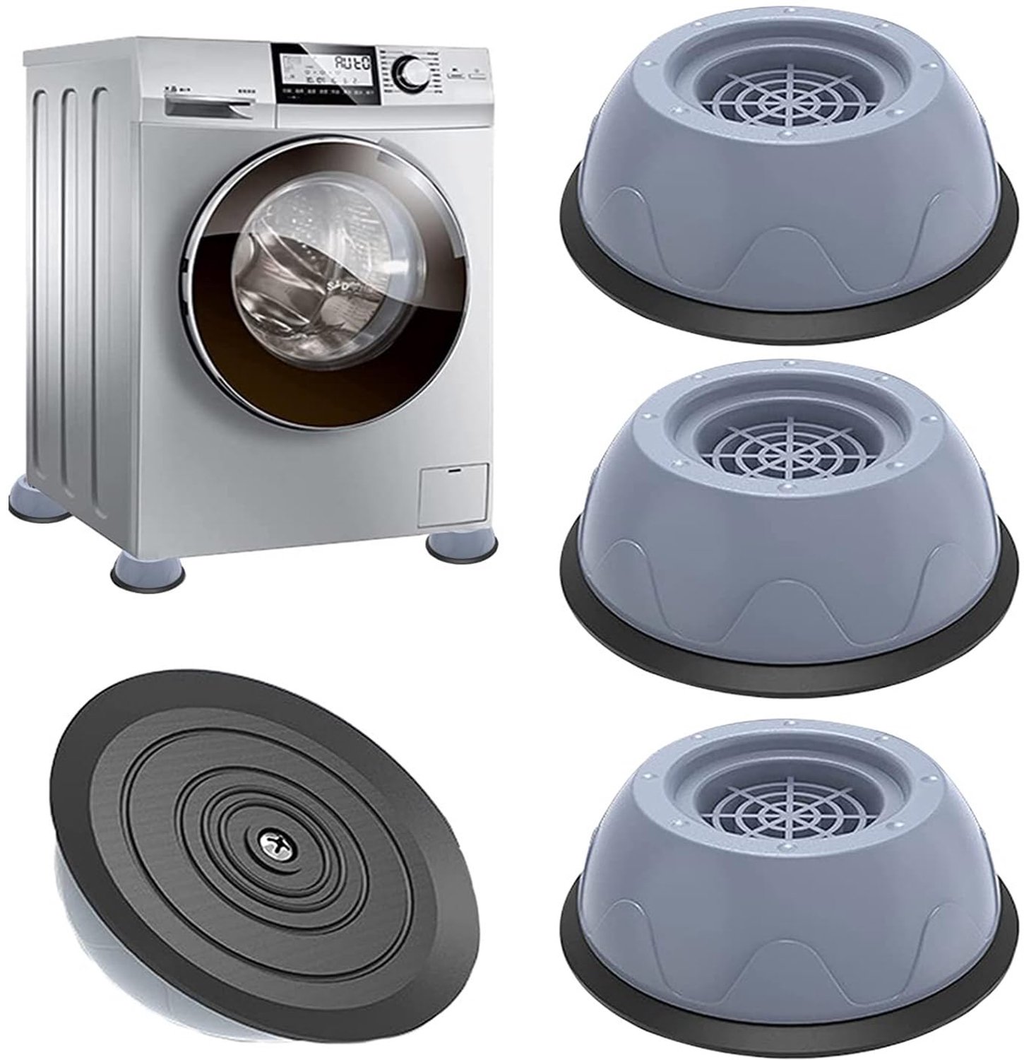 Anti-Trillingsvoetjes voor Wasmachine, Set van 4
