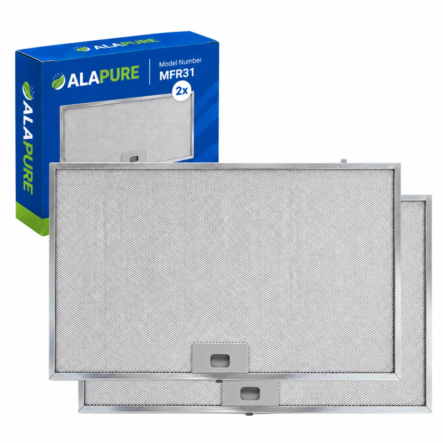 2x Metaalfilter voor Electrolux 4055135349 506x300x8mm