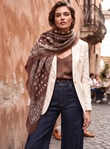 paisley print sjaal | vierkant | Printed square scarf | 140*140CM | wol & viscose