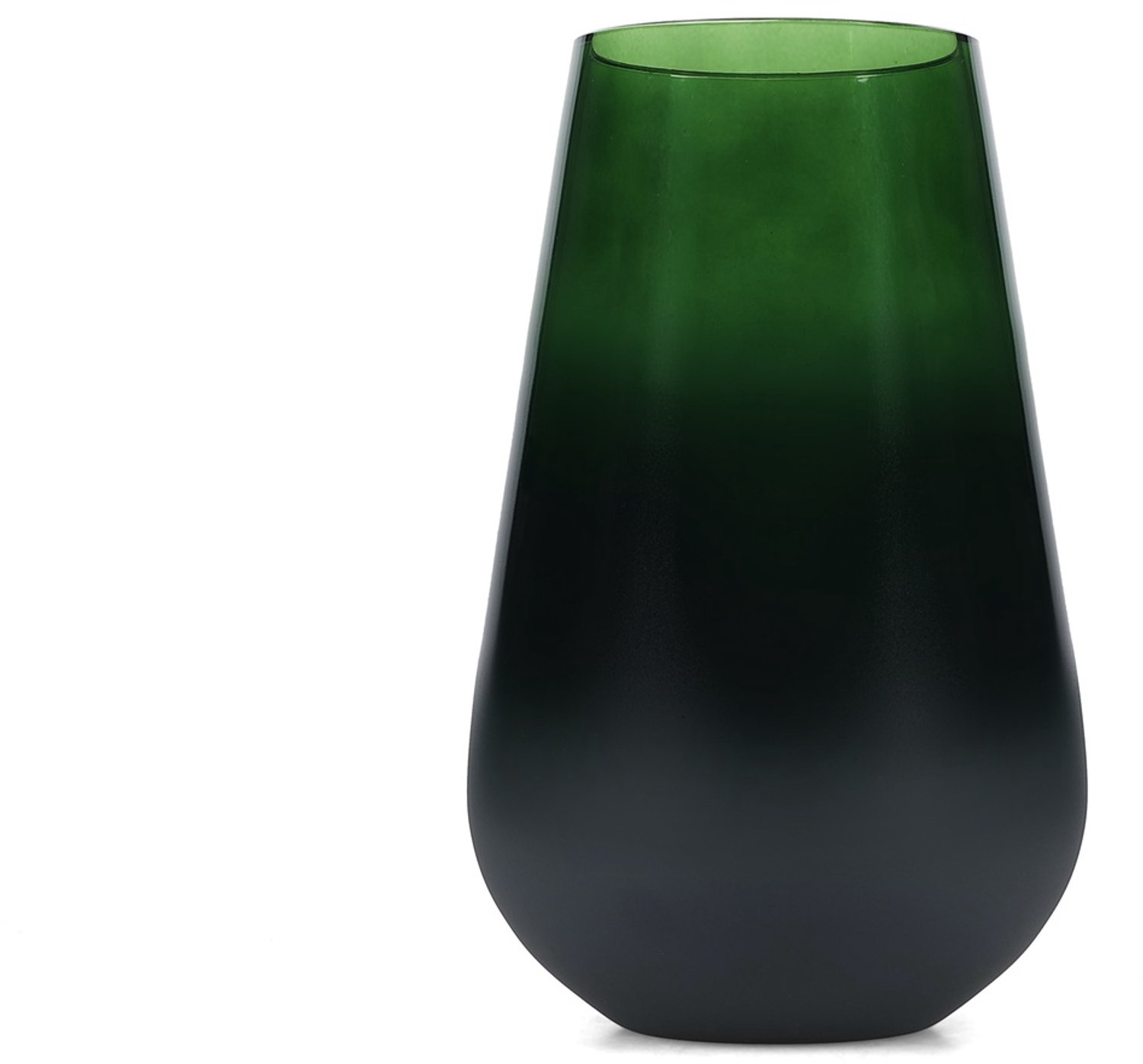 Fameilleur vaas 15,5xH25cm mosgroen Ember - glazen decoratieve bloemenvaas, voor bloemen, takken en droogbloemen, woondecoratie voor modern interieur, mooi als cadeau