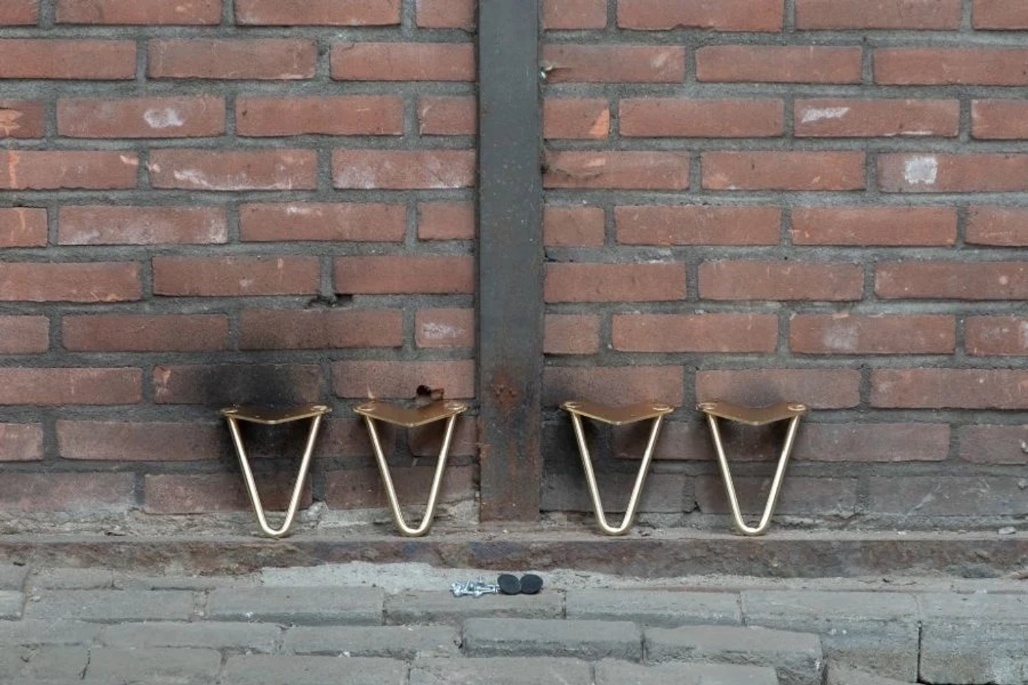 Nordstahl Hairpin meubelpoten set van 4 - 15 cm - goud