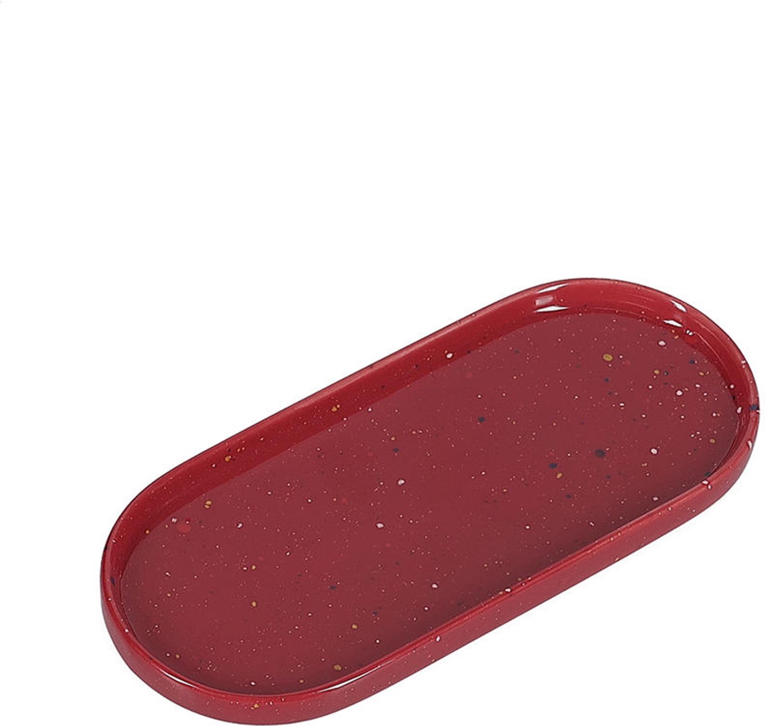 Fameilleur serveerschaal 20x9cm bordeauxrood Fika set van 4 - porseleinen schaal om te serveren en delen, voor salades, bijgerechten, fruit en hapjes, vaatwasser- en magnetronbestendig, voedselveilig, servies voor thuis, restaurant en horeca