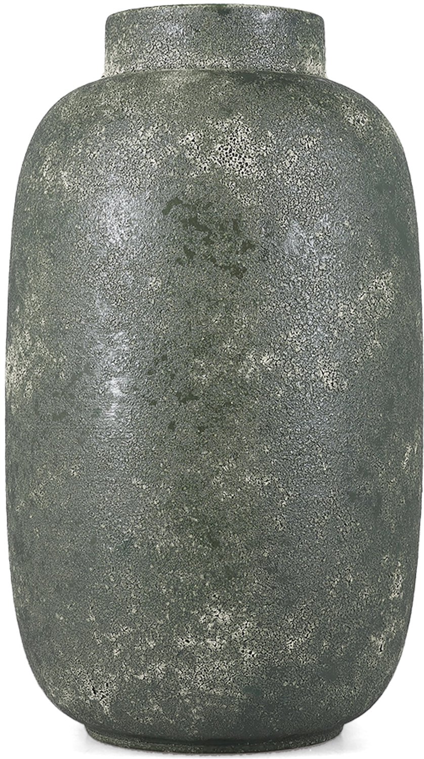 Fameilleur vaas 20xH34cm groen Bullet - keramieken decoratieve bloemenvaas, voor bloemen, takken en droogbloemen, woondecoratie voor modern interieur, mooi als cadeau