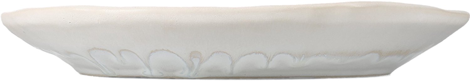 Fameilleur kom 28xH4,5cm pure parelmoer Icon set van 4 - porseleinen serveerkom en schaaltje, voor ontbijt, muesli, soep, dessert, snacks en bijgerechten, vaatwasser- en magnetronbestendig, voedselveilig, servies voor thuis, restaurant en horeca