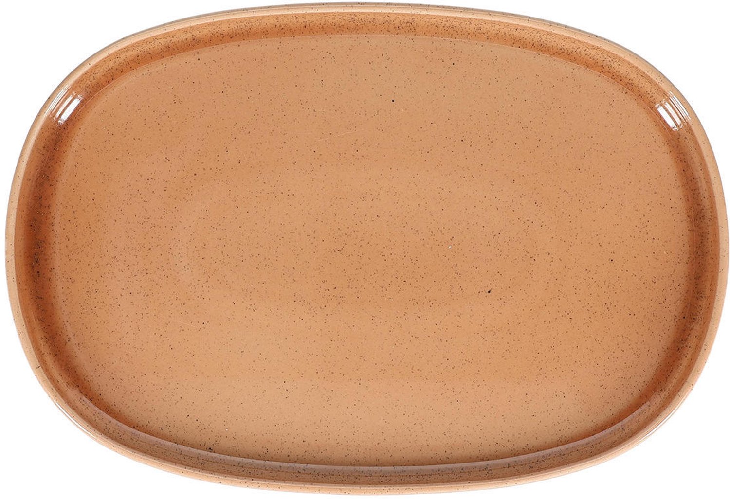 Fameilleur serveerschaal 33x22,5cm peach zachtroze set van 2 - stenen schaal om te serveren en delen, voor salades, bijgerechten, fruit en hapjes, vaatwasser- en magnetronbestendig, voedselveilig, servies voor thuis, restaurant en horeca