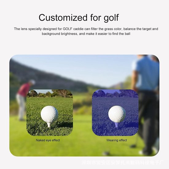HD Golfbal Zoekbril met UV-bescherming en Windbescherming voor Buitenactiviteiten - Ideaal voor Golf, Sport en Outdoor Avonturen — afbeelding 4