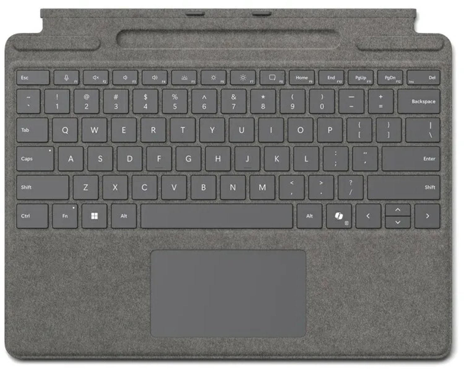 Microsoft Surface Pro Keyboard with pen storage for Business AZERTY Belgisch Microsoft Cover port Platina