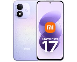REDMI Note 17 - Celestial Purple - 4G RAM - 128GB - 7700 mAh-batterij met 45 W turboladen - 6,99" FHD+ oogvriendelijk AMOLED-display - IP65 stof- en waterbestendigheid
