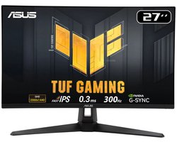ASUS TUF Gaming VG27AQM5A - QHD Fast IPS Gaming Monitor - 300Hz - 0.3ms - G-Sync Compatible - 27 Inch