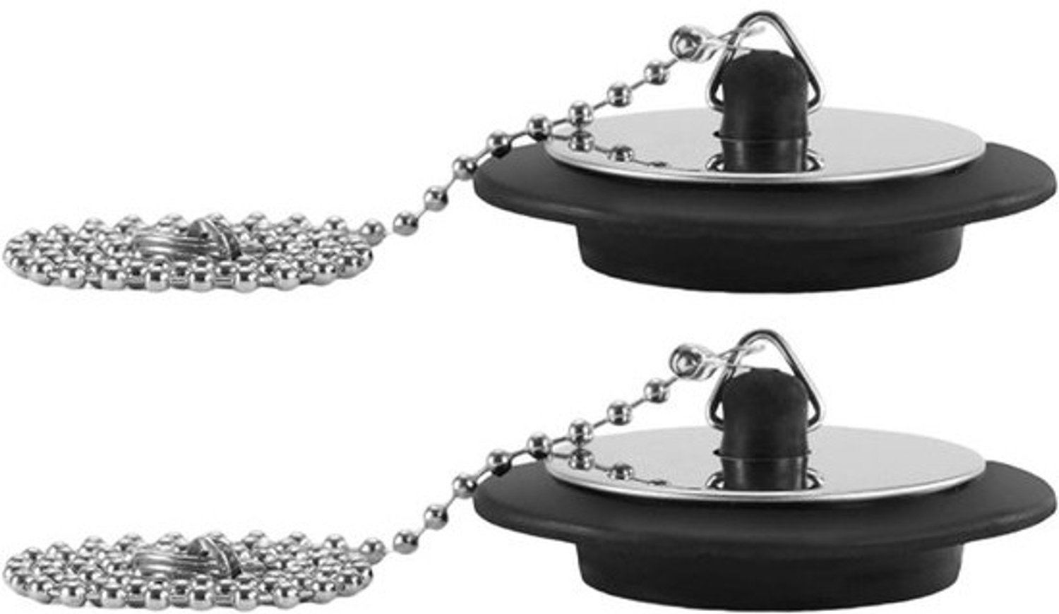 Badstop Doucheafvoer - Set Afvoerstoppen - Water Vasthouden - Universele Pasvorm - 42-45 mm - Zilver