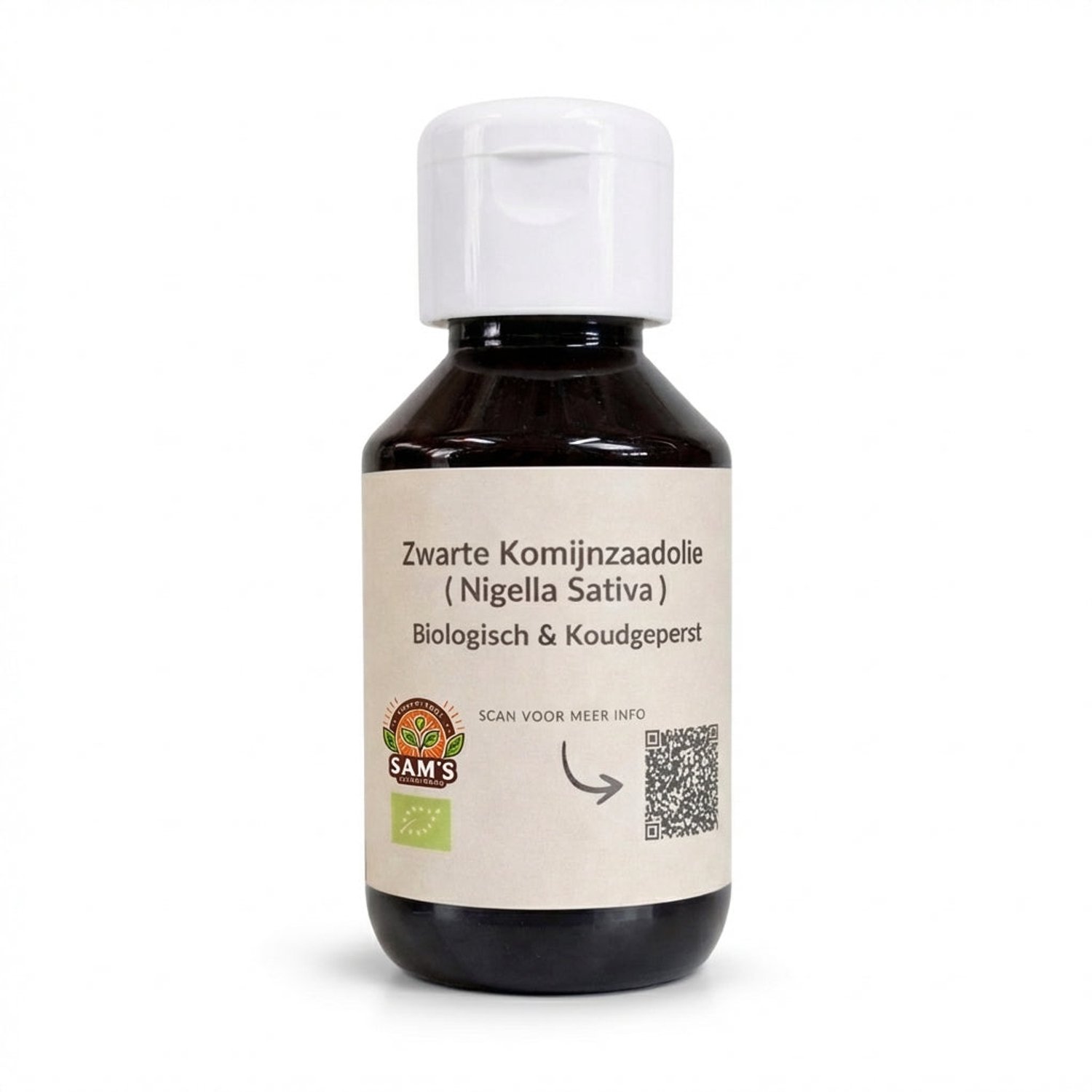 Sam's Superfoods - Zwarte Komijnzaadolie (Nigella Sativa) Biologisch & Koudgeperst - 100ML