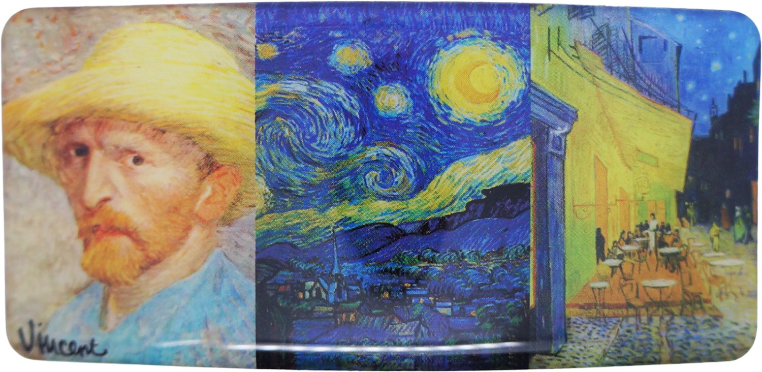 SOUV© - solide stevige duurzame Haarspeld - Haarklem - Haarclip - French barette - Patentspeld- Haaraccessoire - Beste kwaliteit - made in France speld - klemt zeer goed - glijdt niet uit -1 jaar garantie vincent van gogh