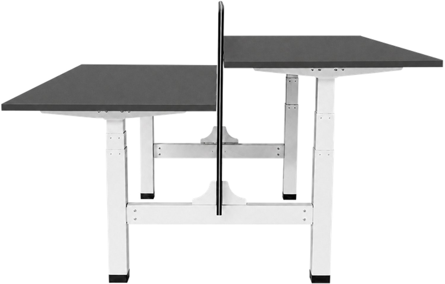Sedero Elektrisch verstelbaar duo bureau - 140x80 cm - Two dual motor - Wit / Antraciet