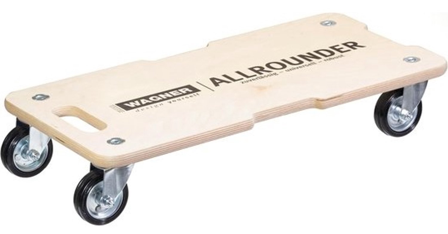 Transport dolly - Meubelverhuishulp - Zware lasten vervoeren - 300 kg draagvermogen - 59 x 29 cm - Natuur