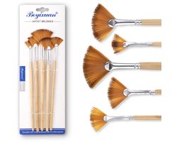 Waaierpenselen - Set van 5 stuks