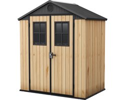 Keter Carolina 64 Tuinhuis - 190x122x221cm - Licht Bruin