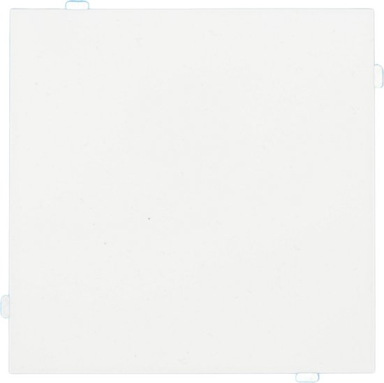 Vierkante, witte LURANOVA blindplaat met strak design voor inbouwmontage.