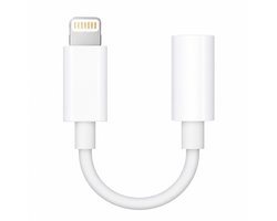 Lightning naar Jack geschikt voor iPhone - 3.5mm Jack Adapter - Tussenstukje Oortjes - Audio AUX Kabel - Wit