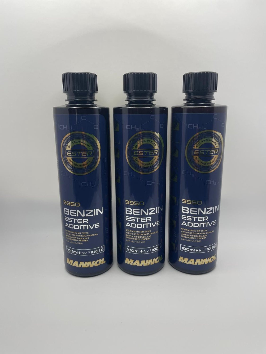 3 Stuks Benzin Ester Additive 450ml Mannol 9950 / BPC AUTOPARTS