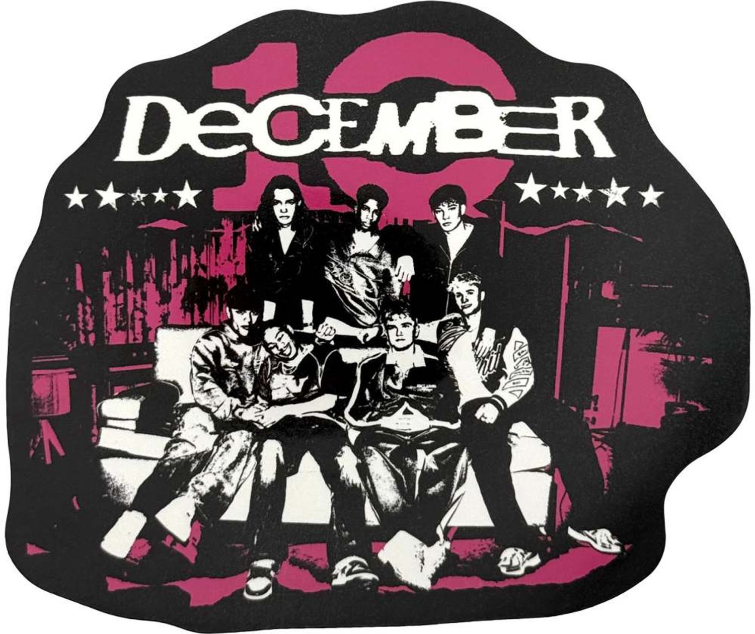 December 10. - Sofa Sticker - Zwart/Multicolours