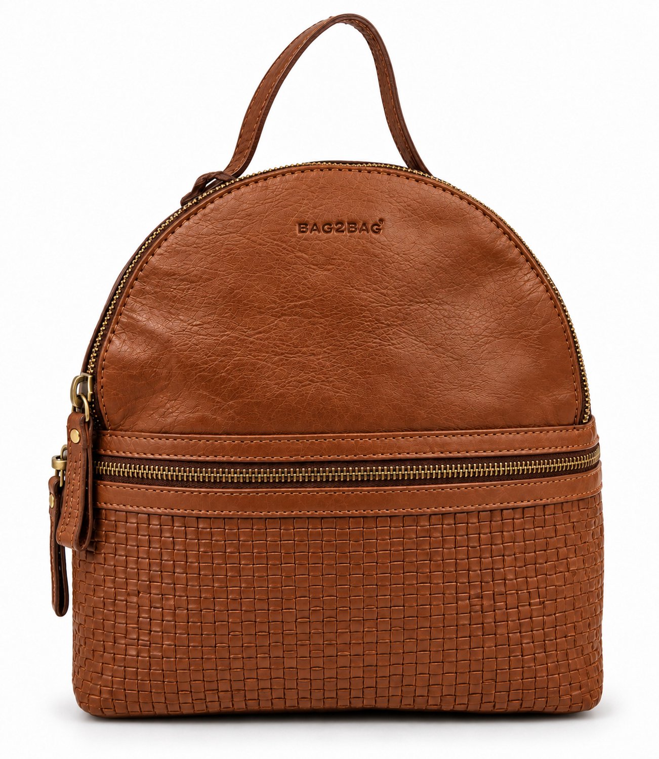 Bag2Bag Kleine Praktische Stoere Leren Rugzak Barrie Cognac