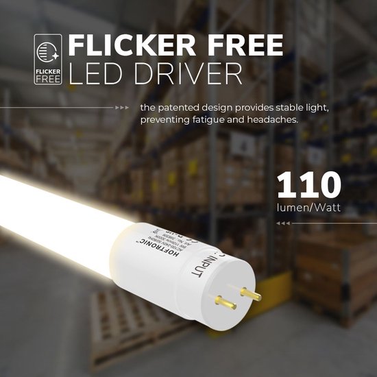 LED TL Buis 120cm - T8 G13 fitting - 3000K warm wit - 18 Watt 1980 lumen (110lm/W) Flikkervrij - Vervangt 36 Watt (36W/830) - Incl. Starter — cadeau in Cadeau-ideeën - foto 3