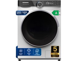 Heinner HWM-M1014IVKA+++ Wasmachine 10 kg – 1400 tpm – Energieklasse A – 14 Wasprogramma’s met Stoomfunctie en SpaCare – Geheugenfunctie voor Favoriete Programma’s – Wit – 5 Jaar Garantie