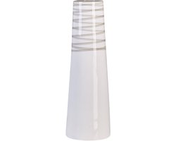 Beliani TARRAGONA - Vase décoratif - Wit - Terre cuite