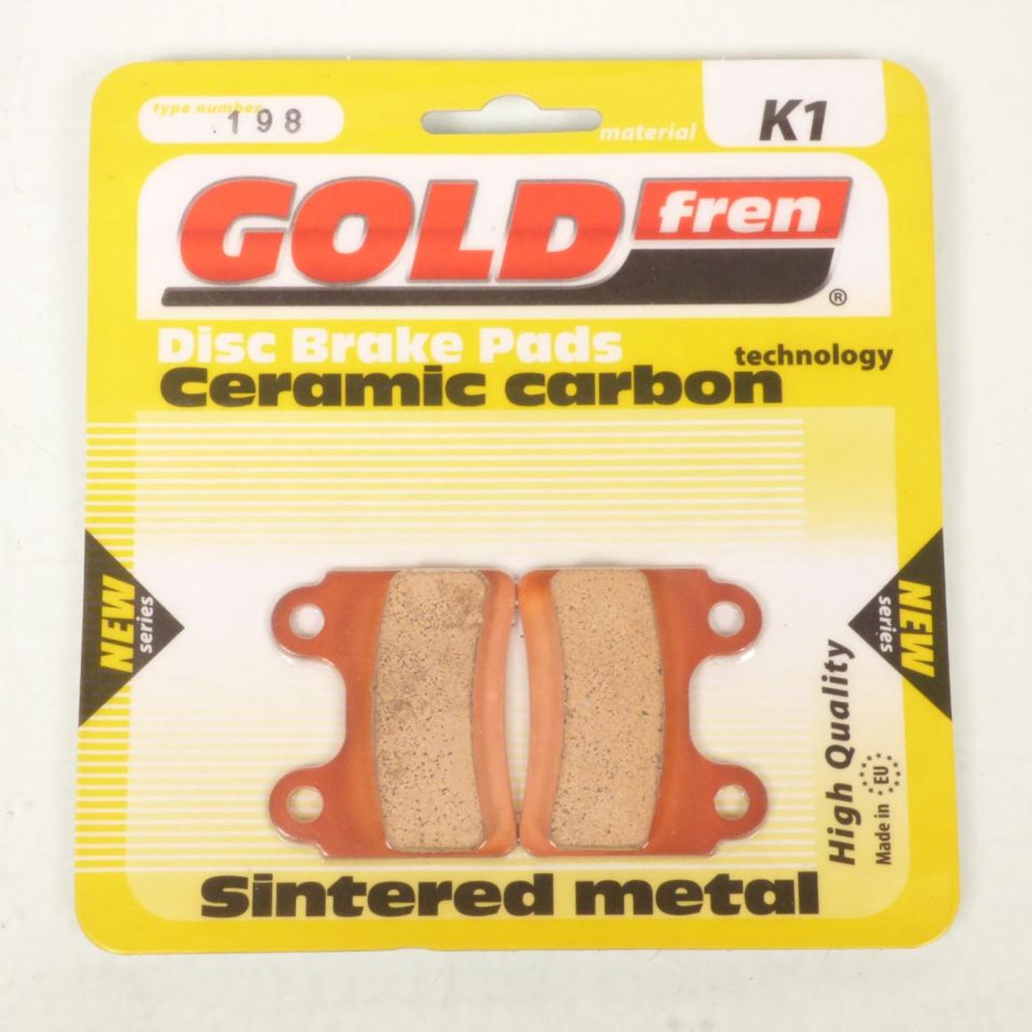 Remblokken Gold Fren voor Motor Beta 125 REV3 2000 tot 2006 linksvoor/rechtsachter Nieuw