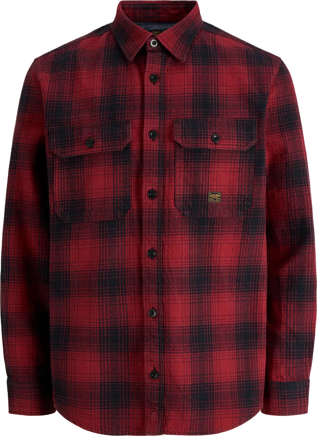 Ivy check overshirt regular fit - twill - roze (rosewood)